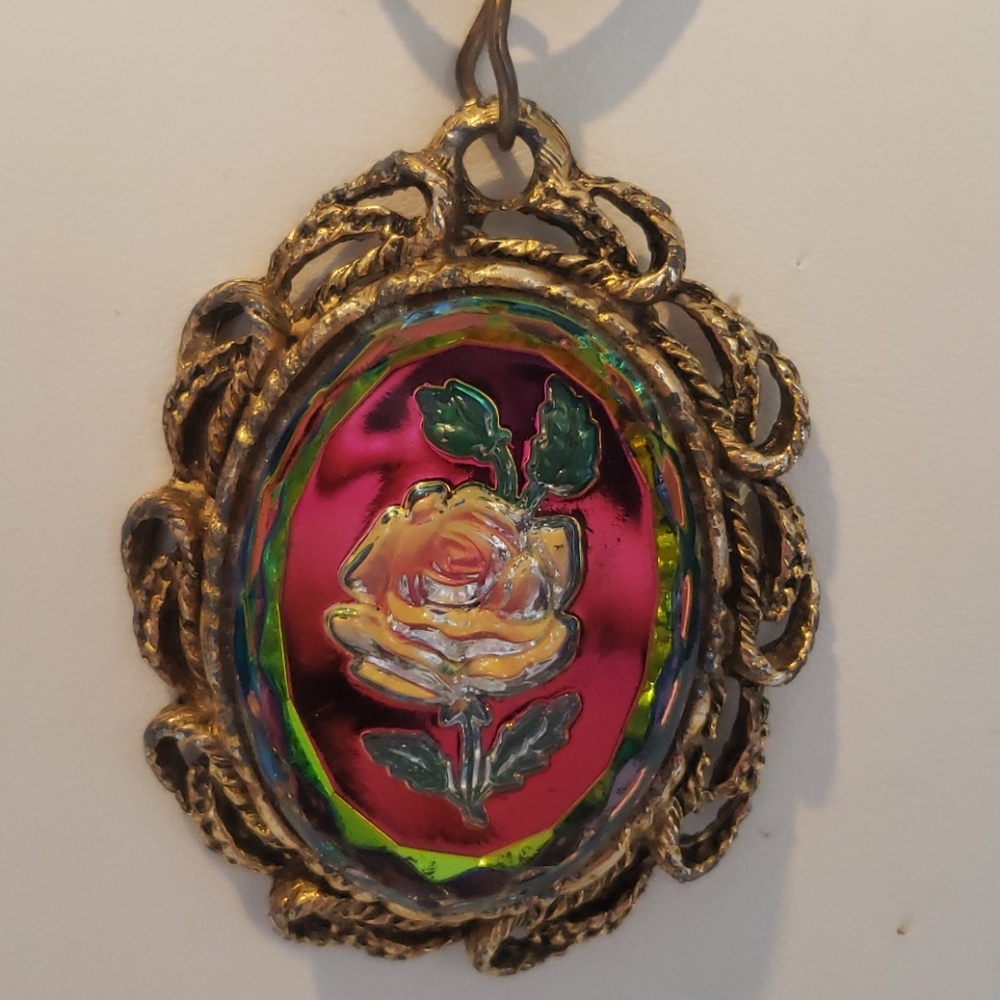 Costume Rose Pendant